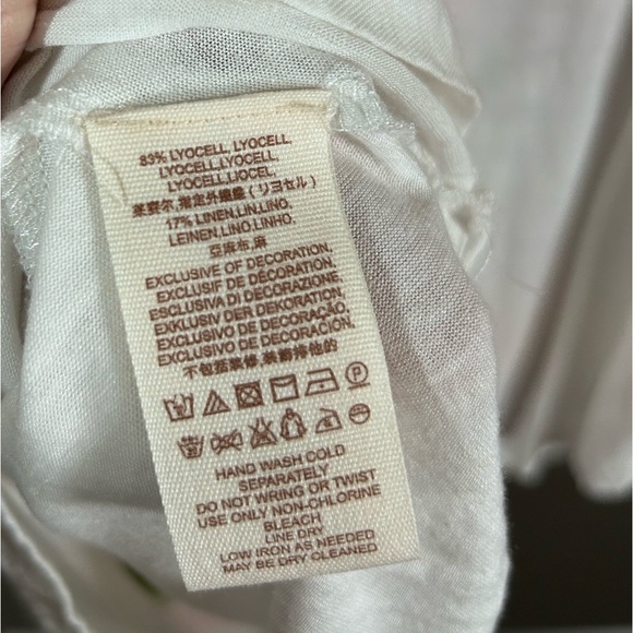 Free People Flower Power Embroidered Swing Top Medium - Picture 8 of 9